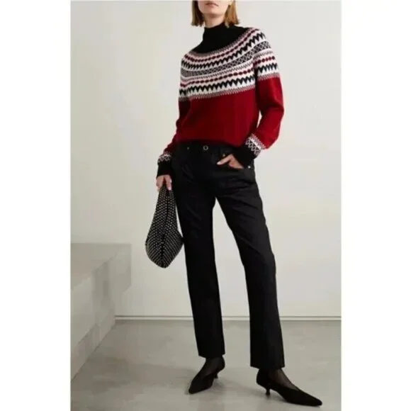 💕KHAITE💕 The Kyle Low Rise Straight Leg Jeans ~ Wilcox Faded Black 28 NWT - Picture 2 of 9